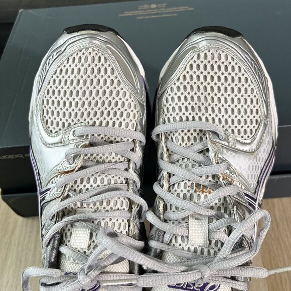 ASICS Gel-Kayano 16 Running Shoes Metallic Purple White T050Q Women’s Size 7.5 - Picture 9 of 12